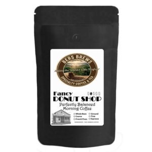bers brews fancy donut shop medium espresso ground coffee 2 lbs