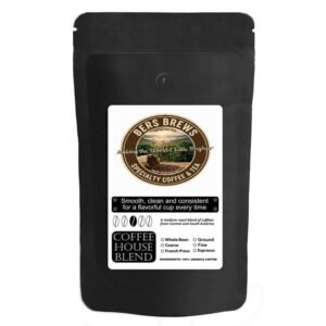 bers brews french press ground coffee house blend 2 lbs