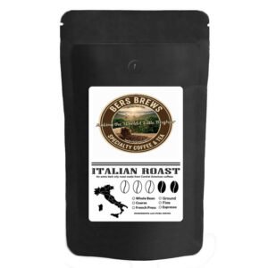 bers brews italian roast coffee espresso ground 2 lbs