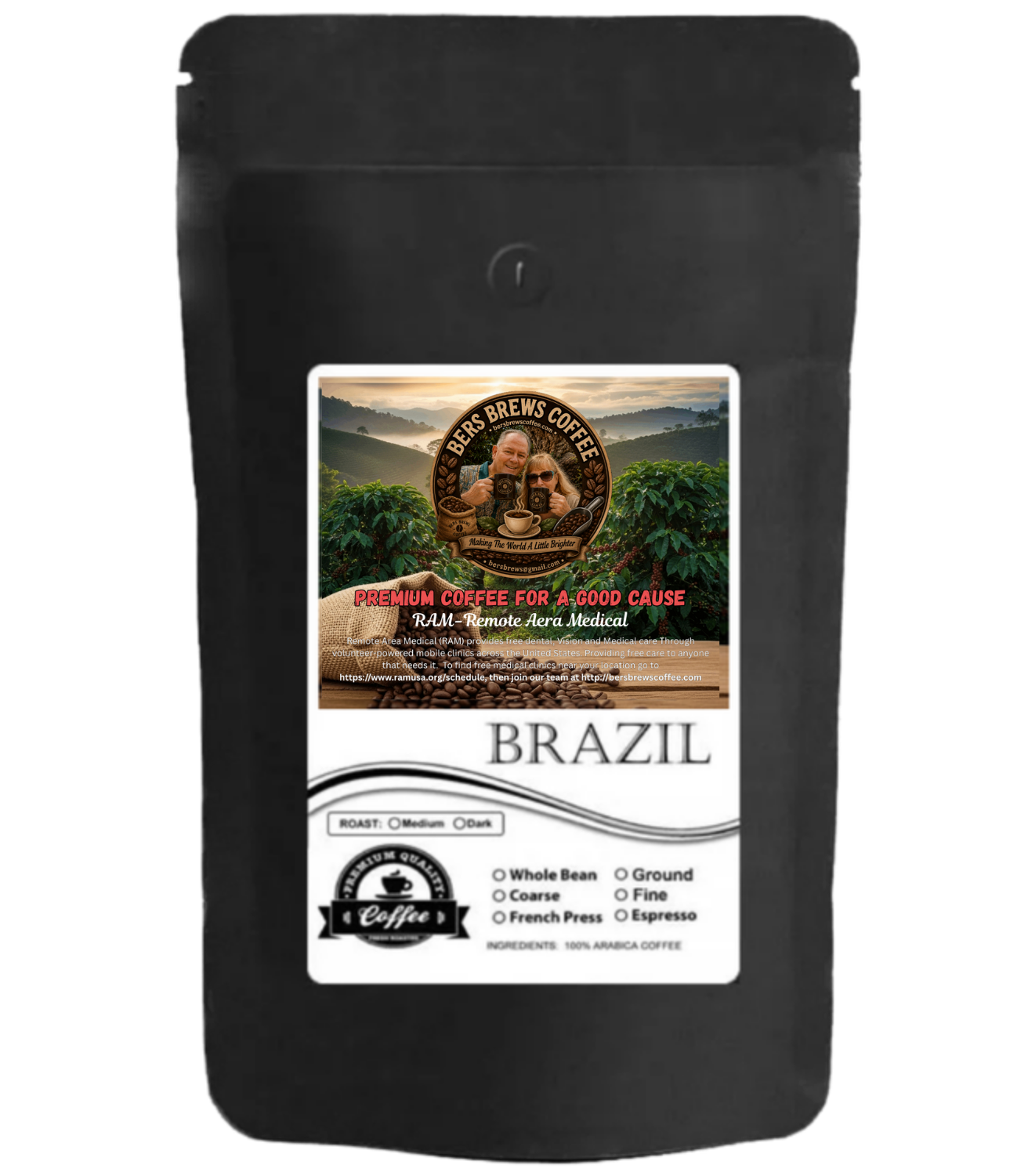brazil coffee (dark roast)