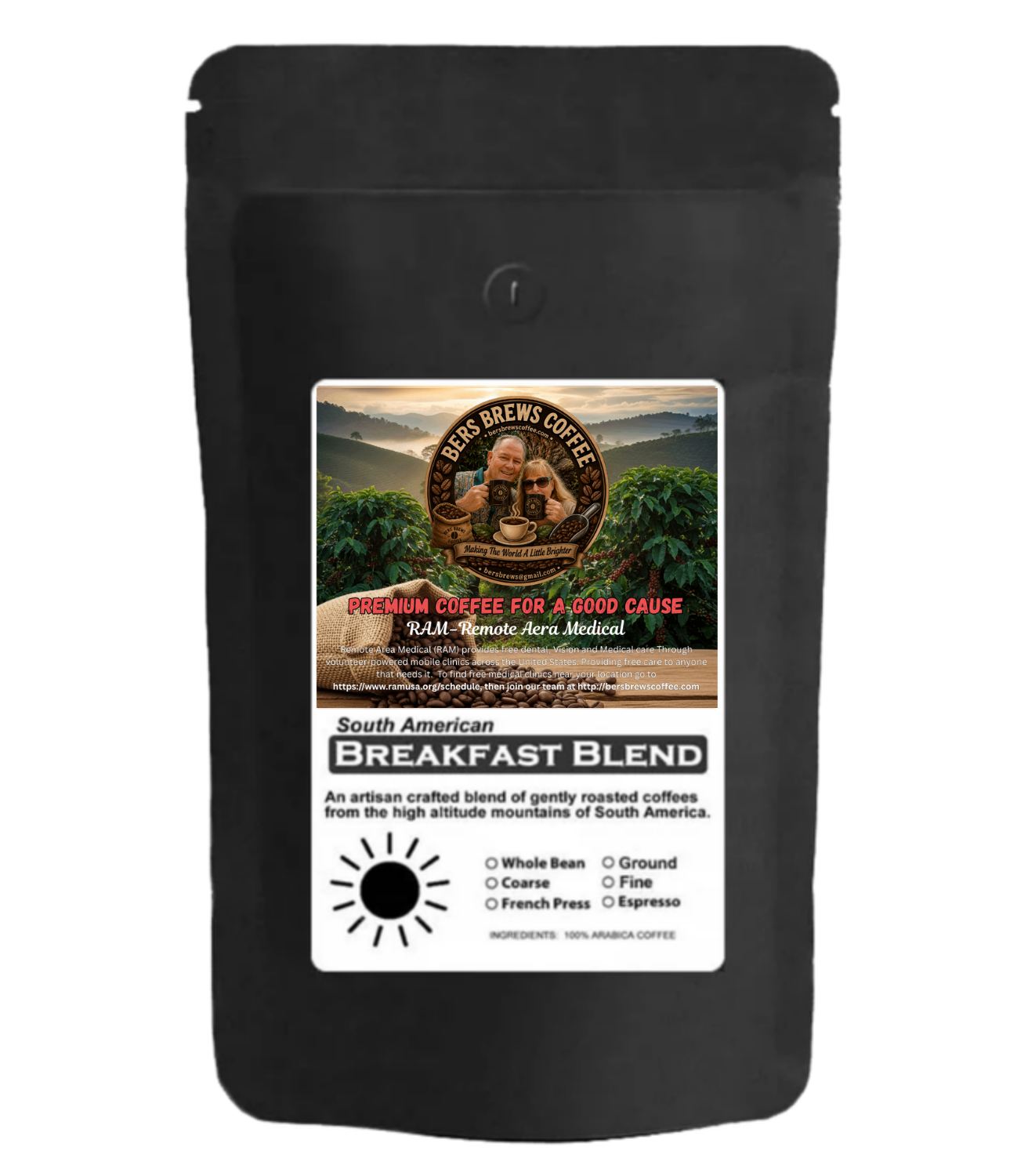 breakfast blend coffee (light roast)