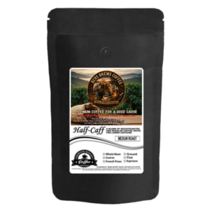 half caff low caffeine coffee (medium roast)
